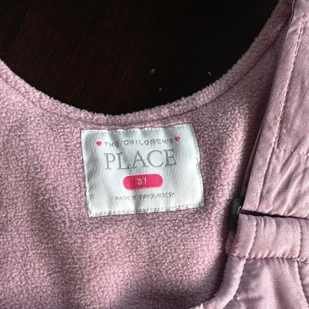 The Children's Place Light Pink Kids Overalls - Picture 2 of 4